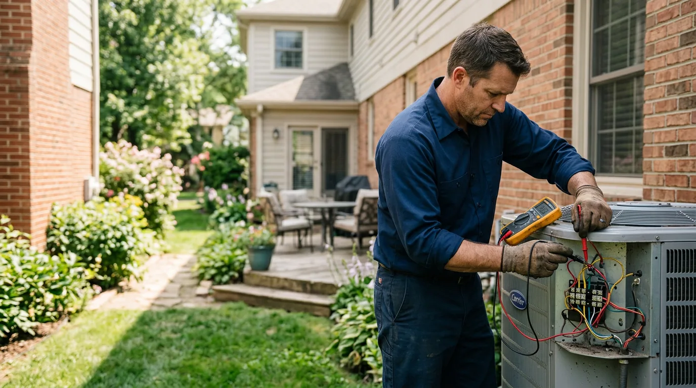 HVAC technician working near Simpsonville, SC